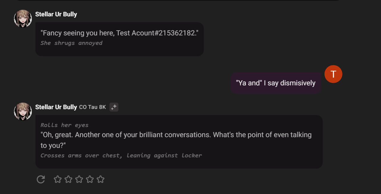 Crushon AI Schnittstelle
